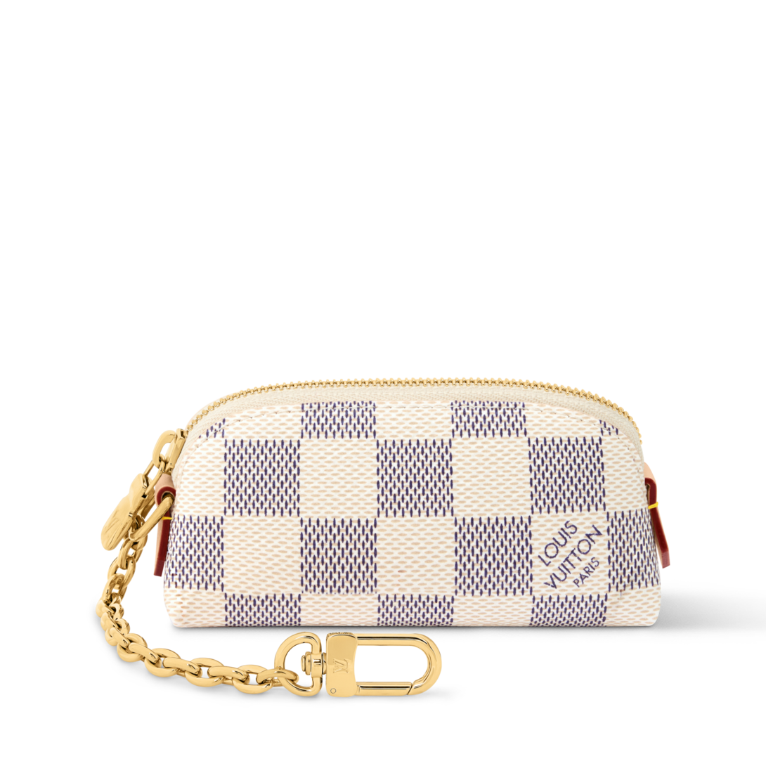 Cosmetic Lipstick Pouch Damier Azur - Women - Small Leather Goods